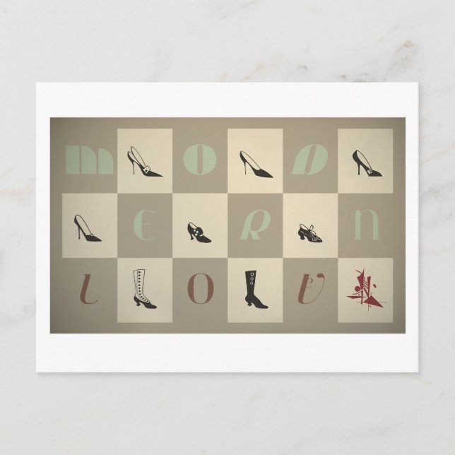 Cartão Postal Jeanne: Amor Moderno (Frente)