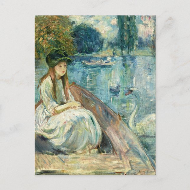 Cartão Postal Jeanne Fourmanoir Sur le Lac | Berthe Morisot (Frente)