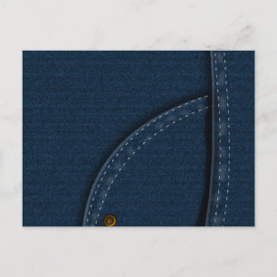 Cartão Postal Jeans de Denim