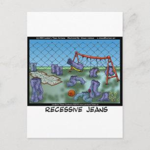 Cartão Postal Jeans Recessivos Ofertas Engraçadas Camisetas e C
