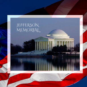 Cartão Postal Jefferson Memorial Celebra 250 anos