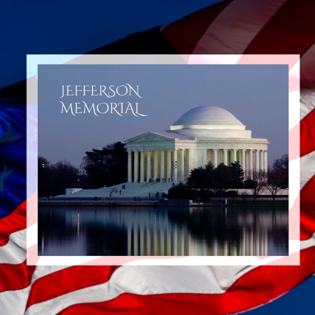 Cartão Postal Jefferson Memorial Celebrate 250 years (Criador carregado)
