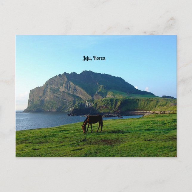 Cartão Postal Jeju, Coreia (Frente)