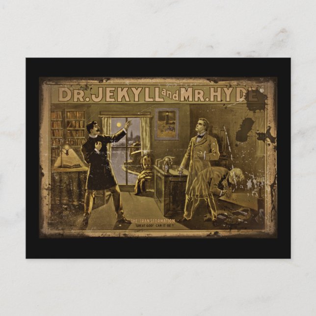 Cartão Postal Jekyll e Hyde Poster art (Frente)