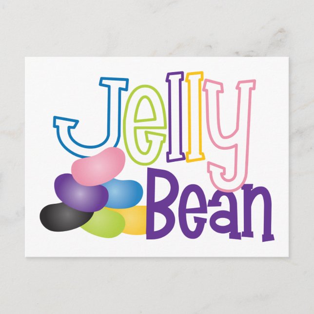 Cartão Postal Jelly Bean (Frente)