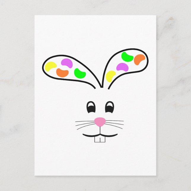 CARTÃO POSTAL JELLY BEAN BUNNY (Frente)