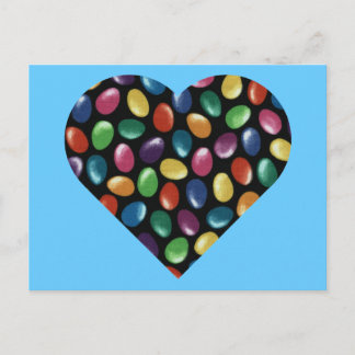 Cartão Postal Jelly Bean Heart