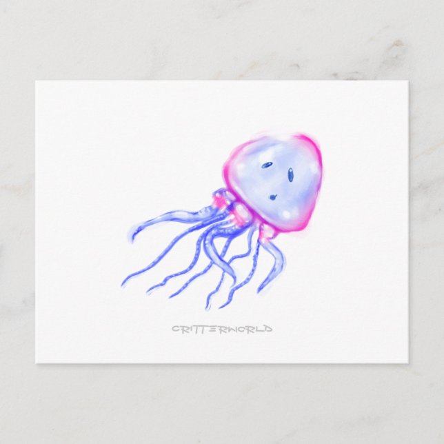 Cartão Postal Jellyfish Critter (Frente)