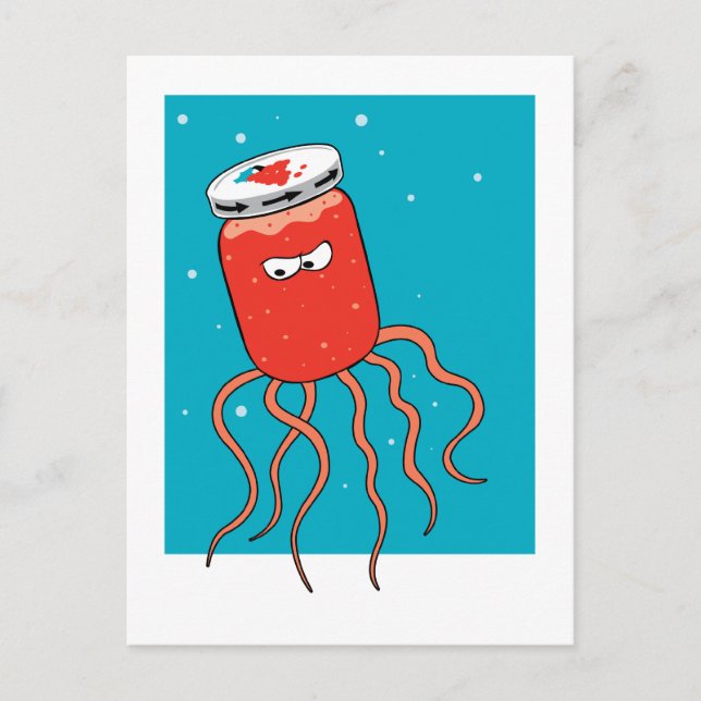 Cartão Postal Jellyfish Pun (Frente)