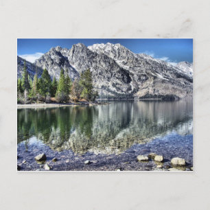 Cartão Postal Jenny Lake Reflection