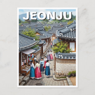 Cartão Postal Jeonju Hanok Village Coreia do Sul