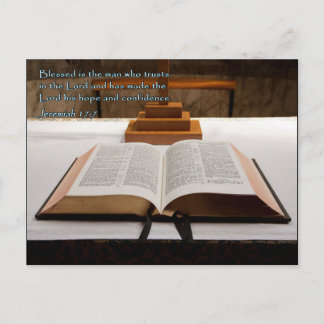 Cartão Postal Jeremiah 17:7 Bíblia