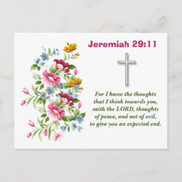 Cartão Postal Jeremiah 29:11