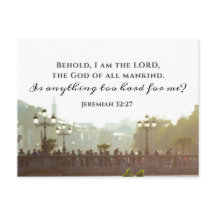 Jeremiah 32:27 É algo muito duro para mim?