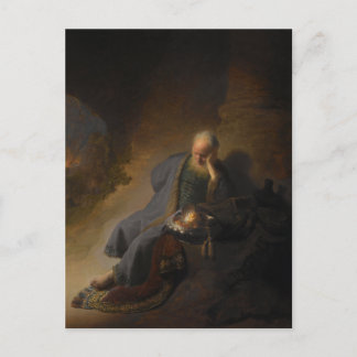 Cartão postal Jeremiah Jerusalem Rembrandt