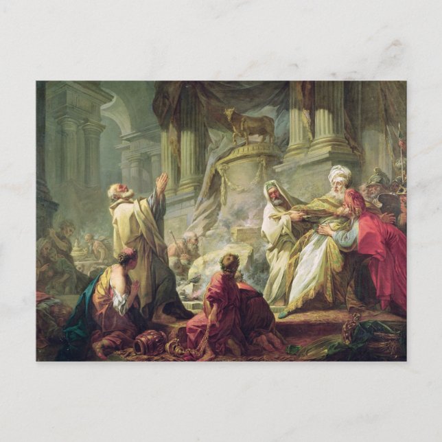 Cartão Postal Jeroboam Sacrificing para o Ouro, 1752 (Frente)