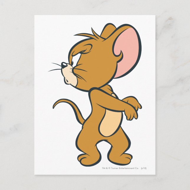 Cartão Postal Jerry Olhando Para Trás Irritado (Frente)