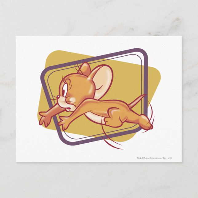 Cartão Postal Jerry Running Assustado (Frente)