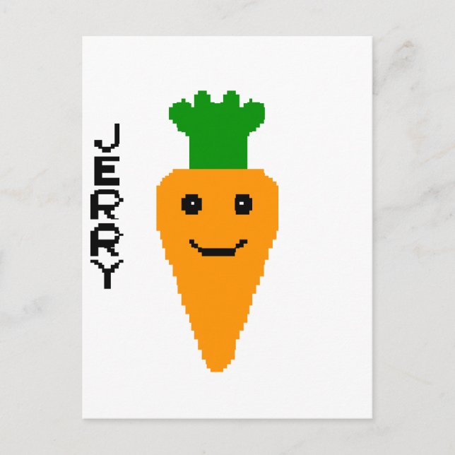 Cartão Postal Jerry The Carrot (Frente)