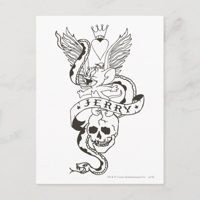 Cartão Postal Jerry Twisted Tattoo 1 (Frente)