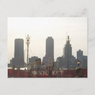 Cartão Postal Jersey City como visto em Manhattan