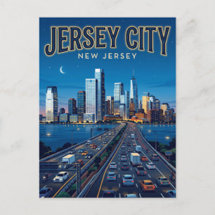 Cartão Postal Jersey City Nova Jérsei