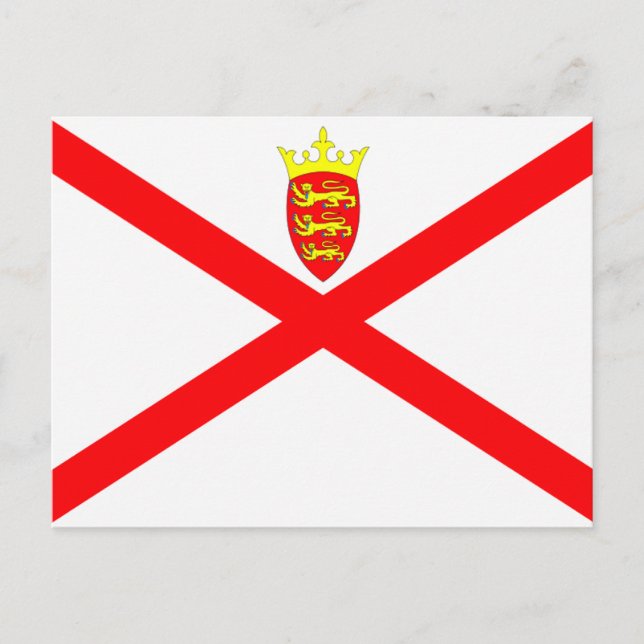Cartão Postal Jersey Flag (Frente)