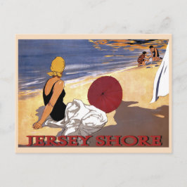 Cartão Postal Jersey Shore Beach Family Bathing
