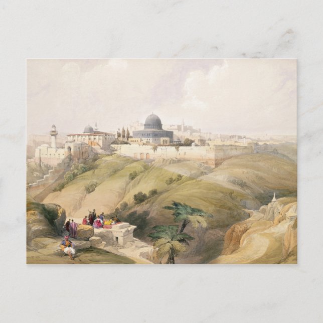 Cartão Postal Jerusalém, 9 de abril de 1839, prato 16 do Volume  (Frente)