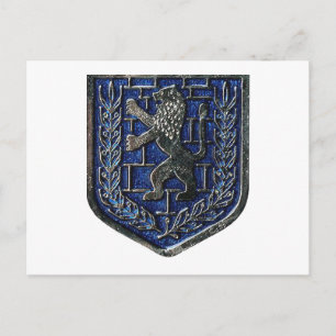 Cartão Postal Jerusalem Crest Blue
