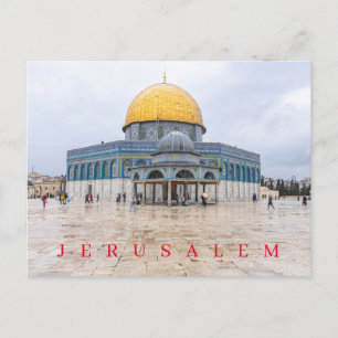 Cartão postal Jerusalém Dome da Corrente