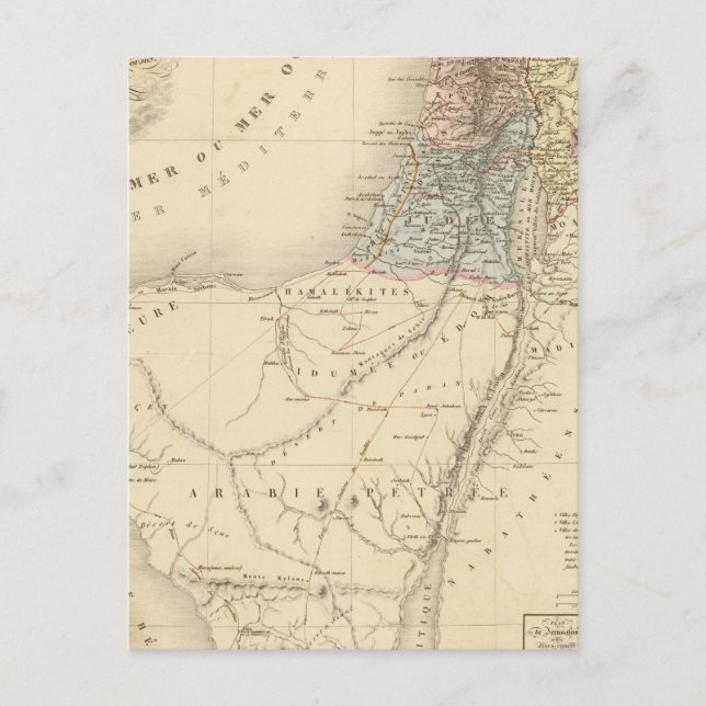 Cartão Postal Jerusalém histórica, Palestina (Frente)