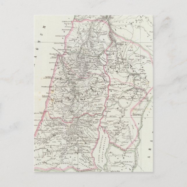 Cartão Postal Jerusalém, Israel, Jordânia (Frente)