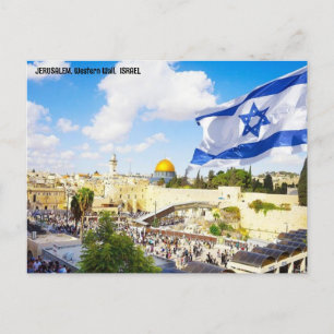 Cartão Postal JERUSALÉM, Muro Ocidental, ISRAEL