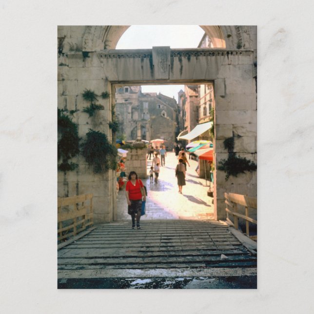 Cartão Postal Jerusalém, perto da Igreja do Santo Sepulcro (Frente)