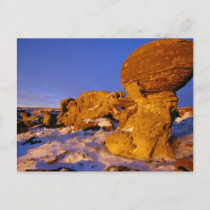 Cartão Postal Jerusalem Rocks in Winter near Sweetgrass