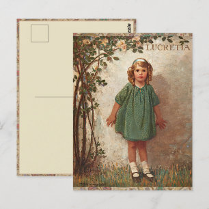 Cartão Postal Jessie Wilcox Smith "Lucretia" Menina