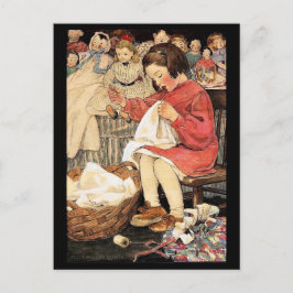 Cartão Postal Jessie Wilcox Smith "The Little Busy Bee"