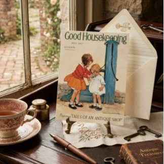 Cartão Postal Jessie Willcox Smith Good Housekeeping Julho 1927