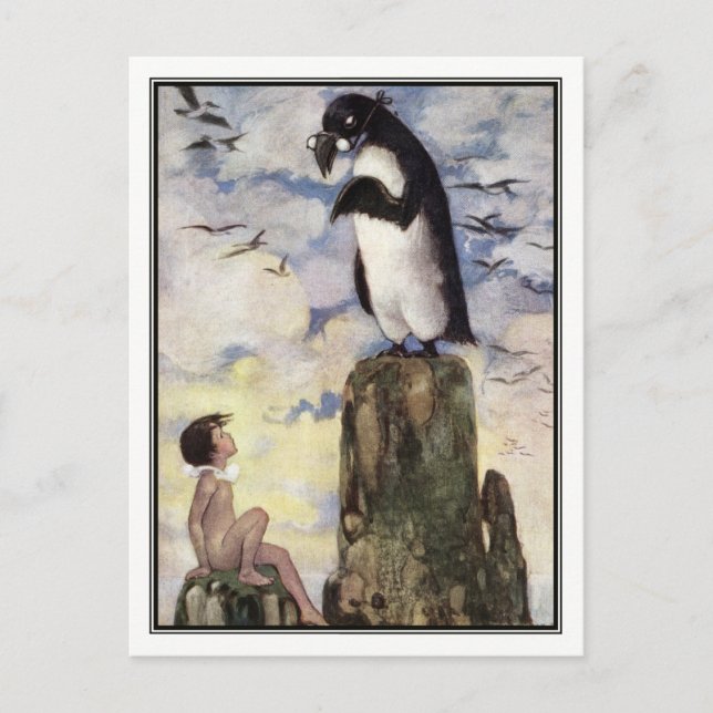 Cartão Postal Jessie Willcox Smith - Os Bebês Da Água (Frente)