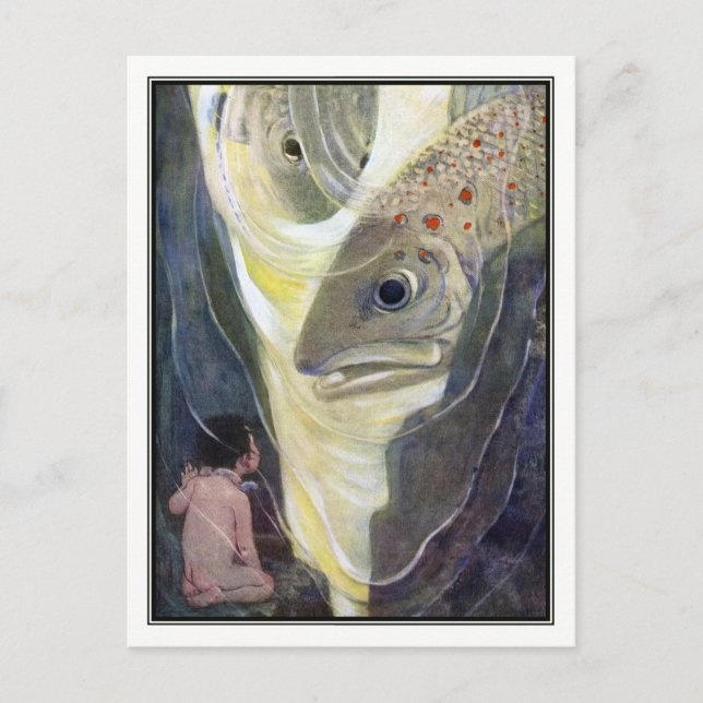 Cartão Postal Jessie Willcox Smith - Os Bebês Da Água (Frente)