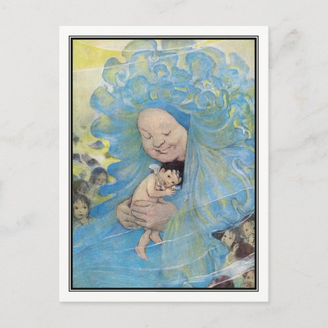 Cartão Postal Jessie Willcox Smith - Os Bebês Da Água (Frente)