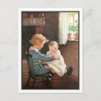 Cartão Postal Jessie Willcox Smith - Vintage Boy e Baby