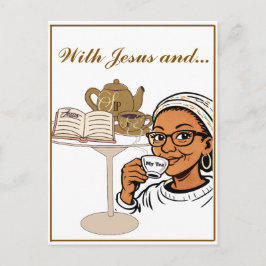 Cartão Postal Jesus and My Tea Stationery