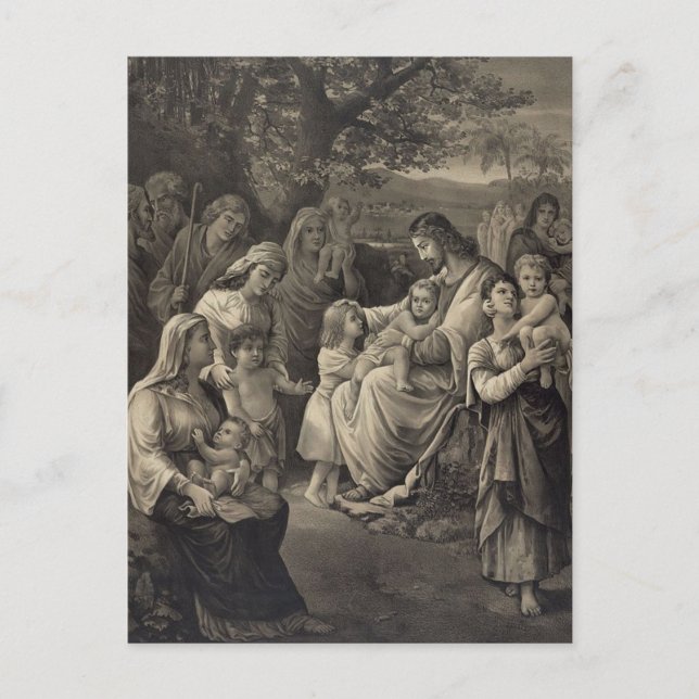 Cartão Postal Jesus Blessing postcard (Frente)