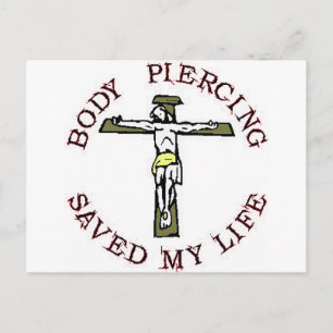 Cartão Postal Jesus "Body Piercing"
