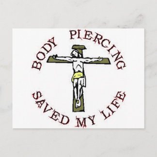 Cartão Postal Jesus "Body Piercing"