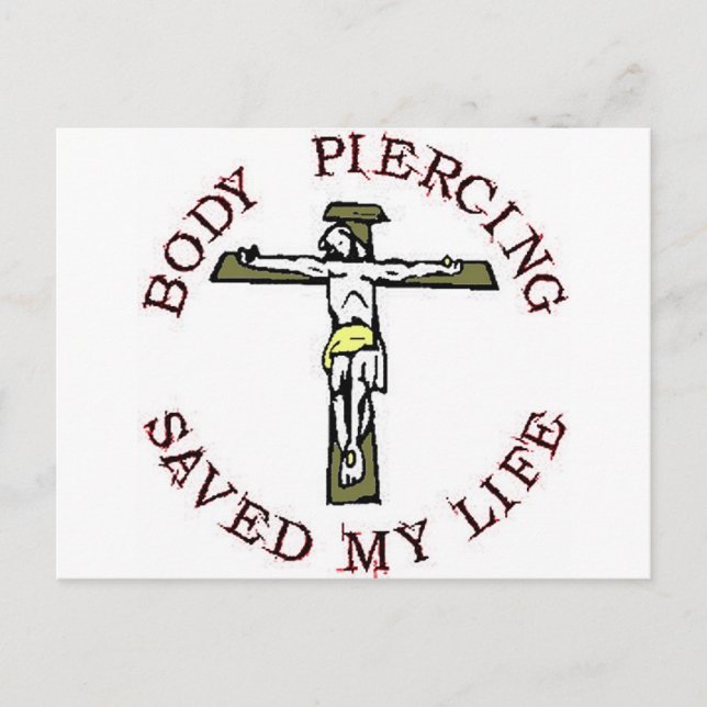 Cartão Postal Jesus "Body Piercing" (Frente)