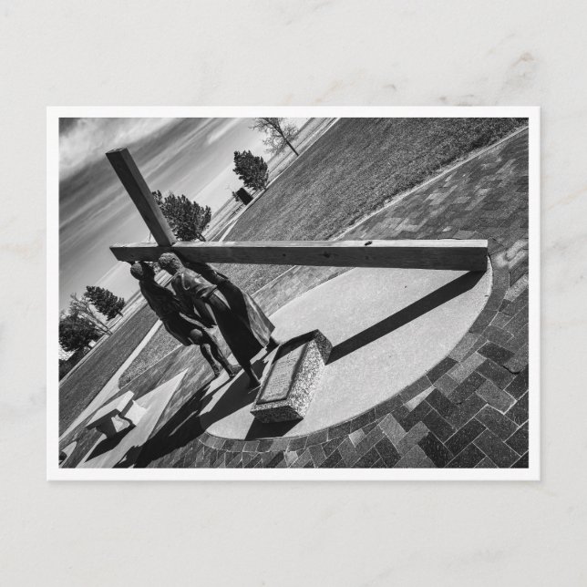 Cartão Postal Jesus Carregar Sua Cruz (Frente)