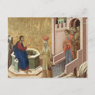 Cartão Postal Jesus com a mulher no poço